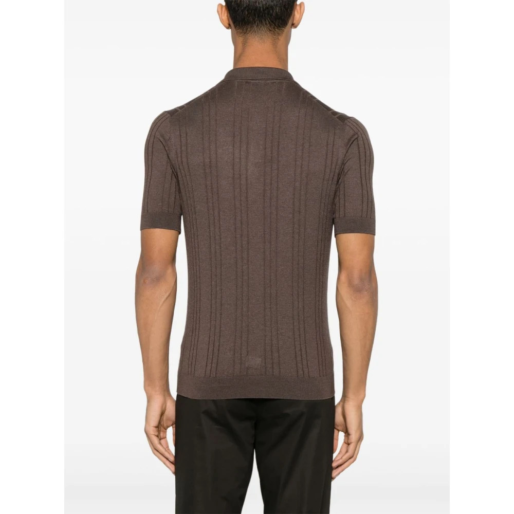 Tagliatore T-shirts en Polos Bruin Brown Heren