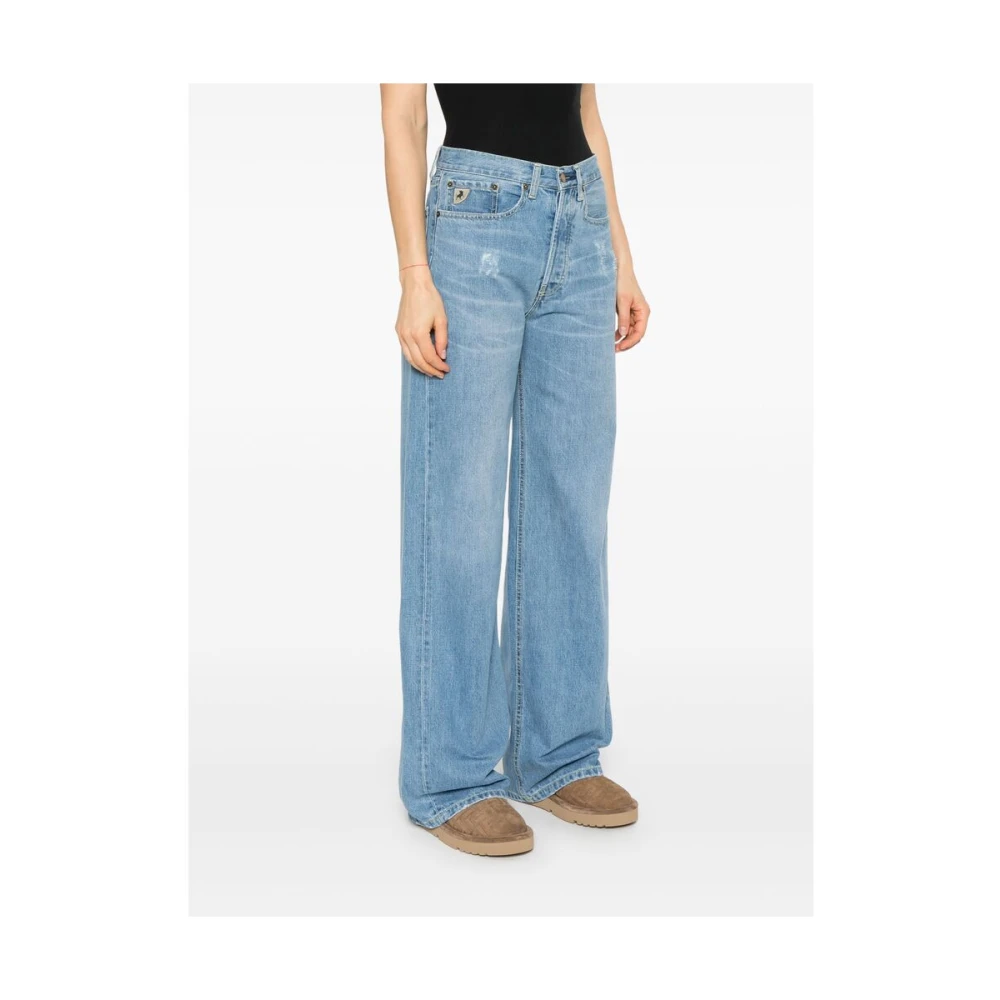 Lois Indigo Blauwe Klassieke Vijf Zakken Jeans Blue Dames
