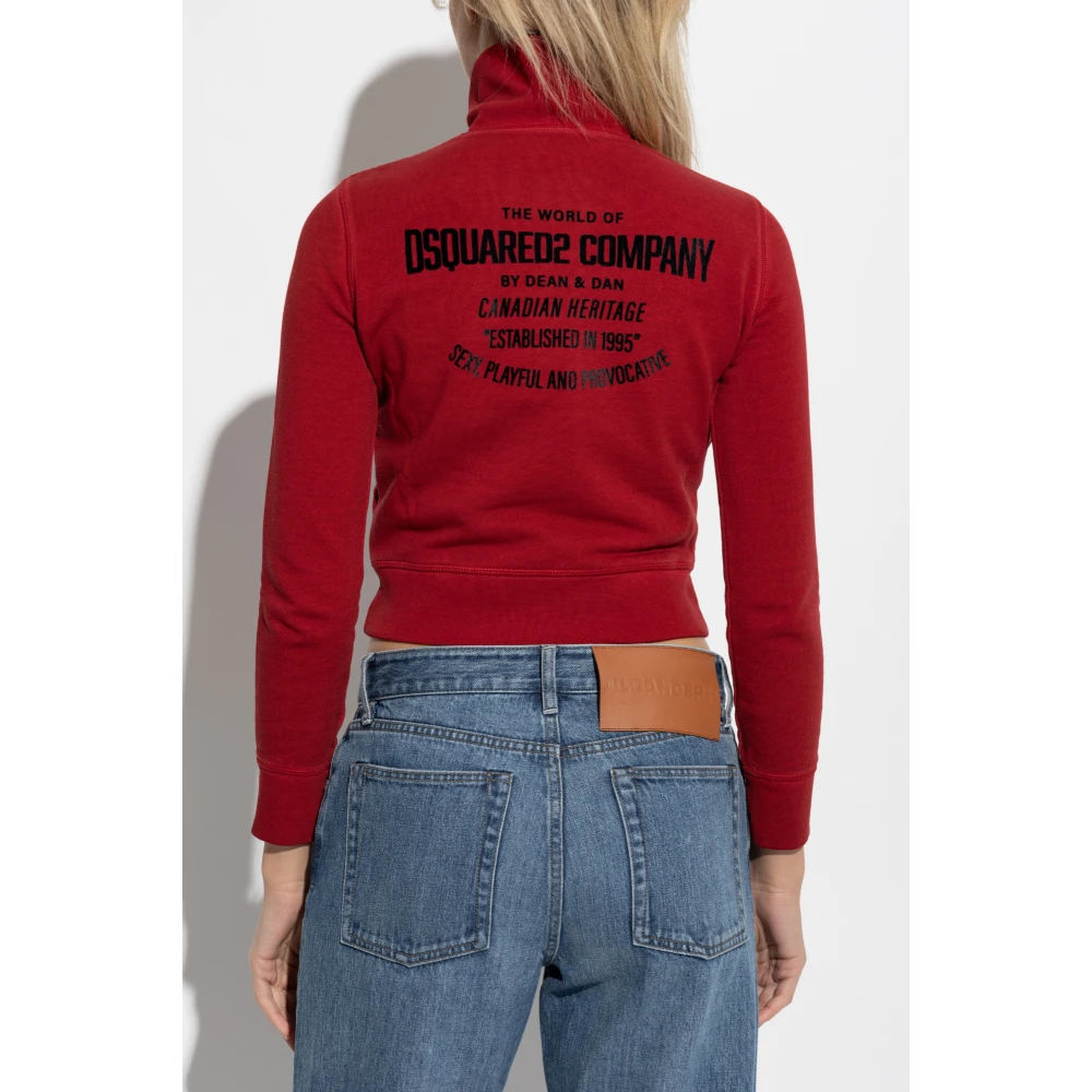 Dsquared2 Gedrukte sweatshirt Red Dames