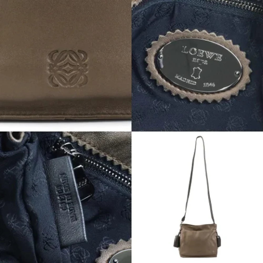 Loewe Pre-owned Leather shoulder-bags Brown Dames