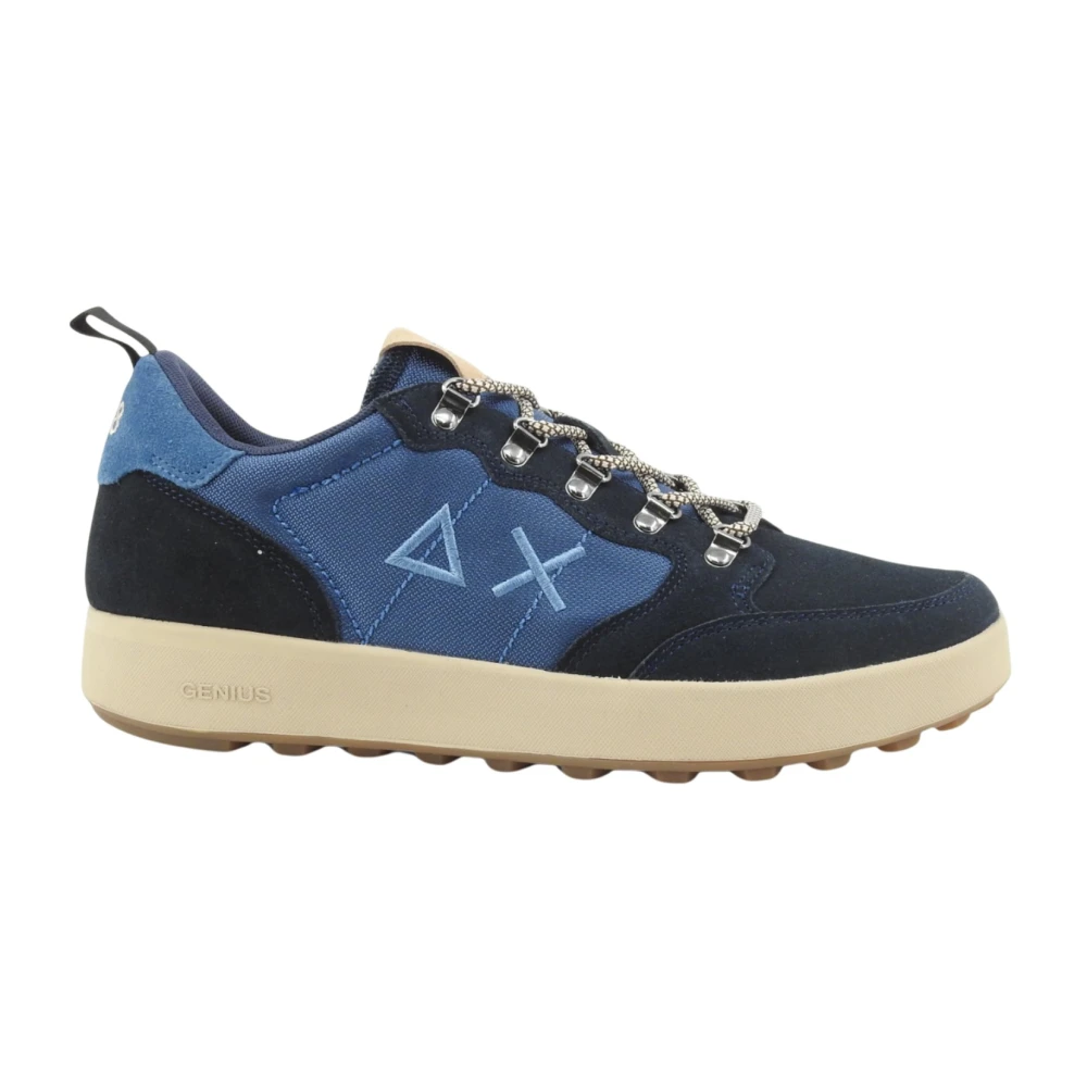 Sun68 Blue Sneakers, Male, 7 Uk, Genius Sneaker