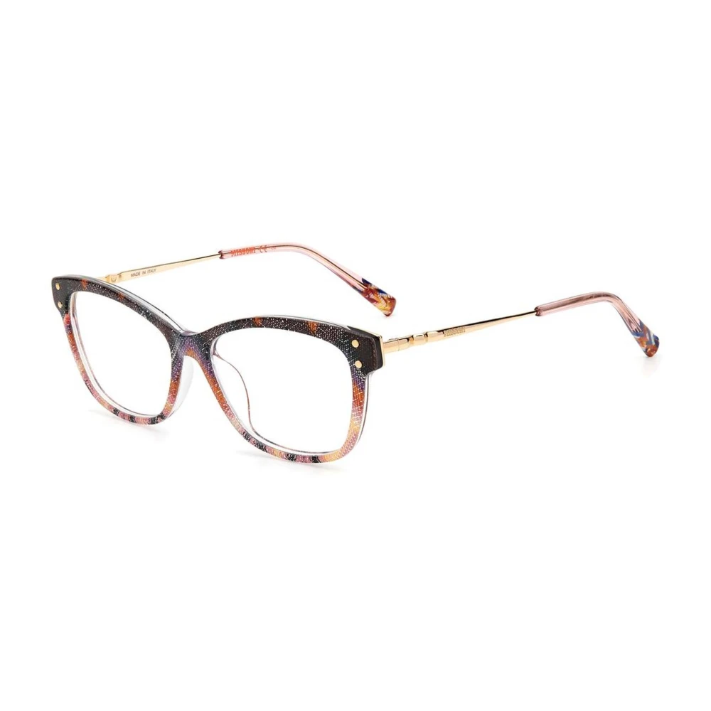 Missoni Women's Multicolor Glasses, One Size, Patterned Pink Dial Acetate Frames