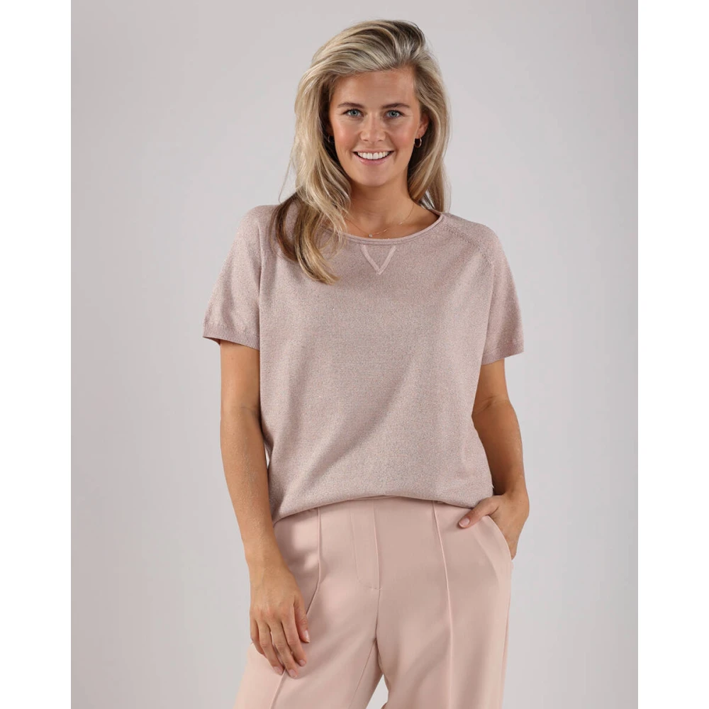 Nukus Anita Top Lurex Pink Dames