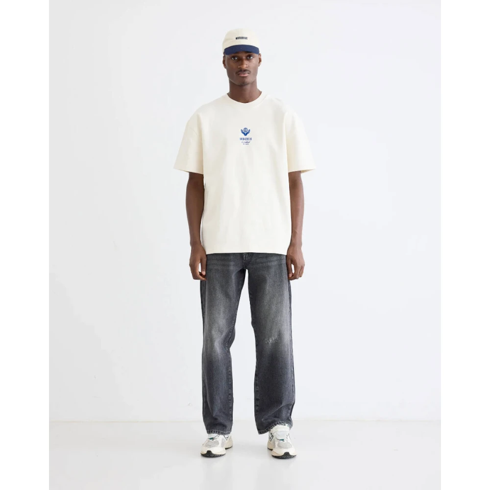 Woodbird Korte Mouw Tee 2436-403 Beige Heren