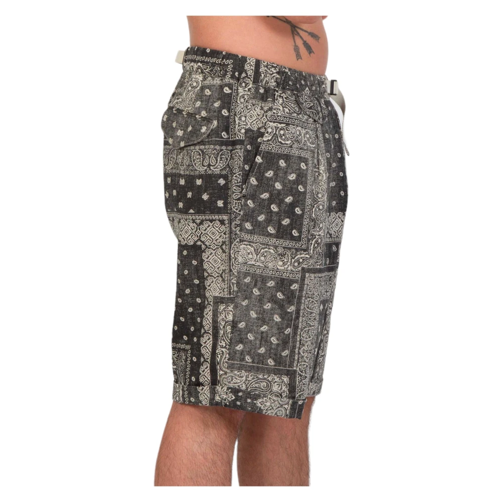 White Sand Bandanna Linnen Shorts in 199 Multicolor Heren