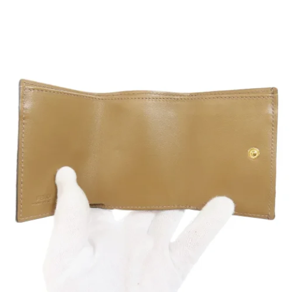 Fendi Vintage Pre-owned Canvas wallets Brown Dames