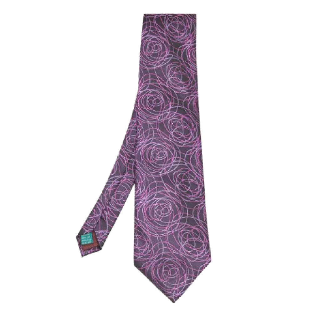 Valentino Vintage Pre-owned Silk home-office Purple Heren