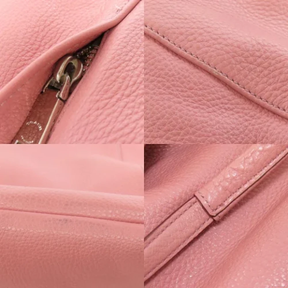 Coach Pre-owned Leather handbags Pink Dames