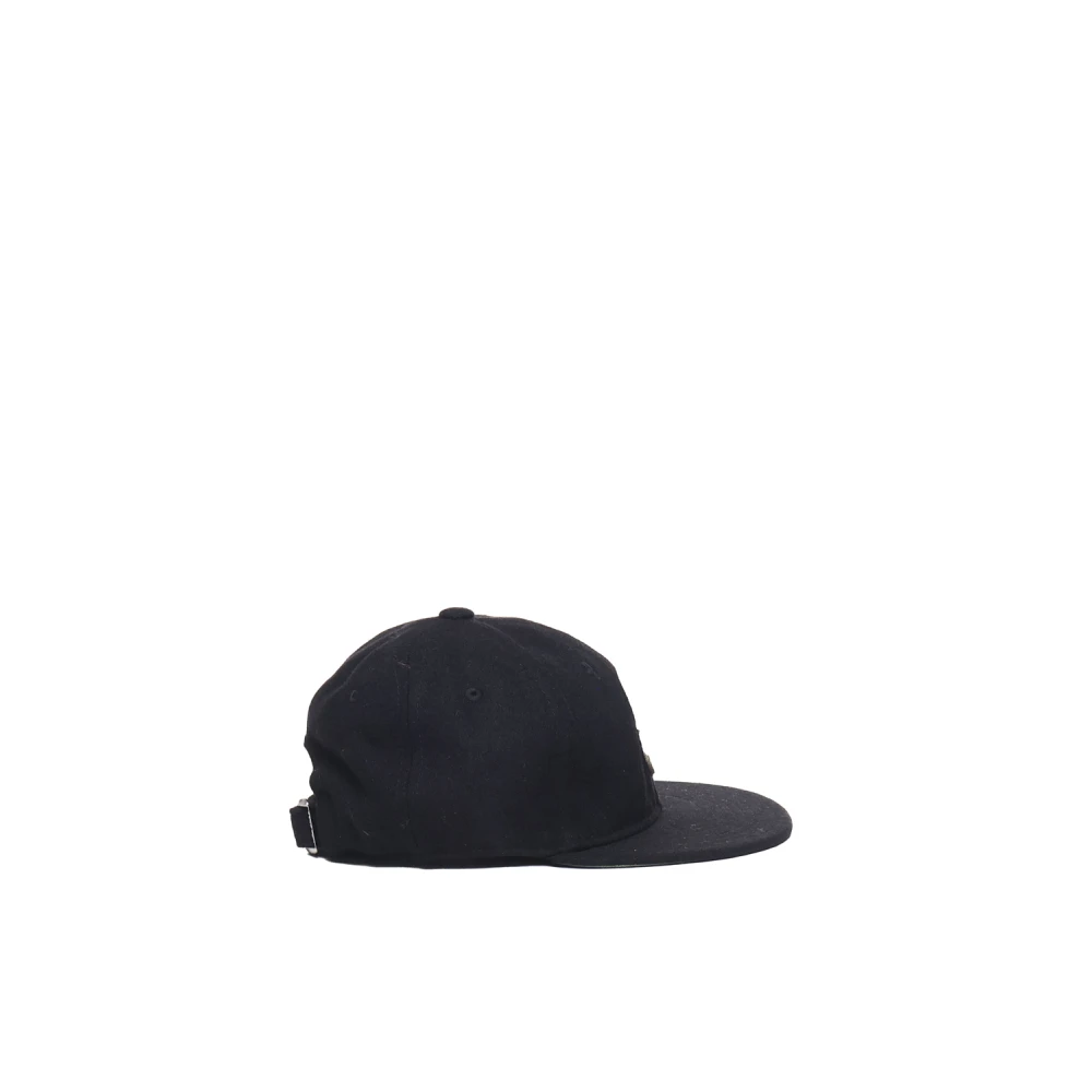 new era Zwarte Katoenen Baseballpet Ronde Klep Black Heren
