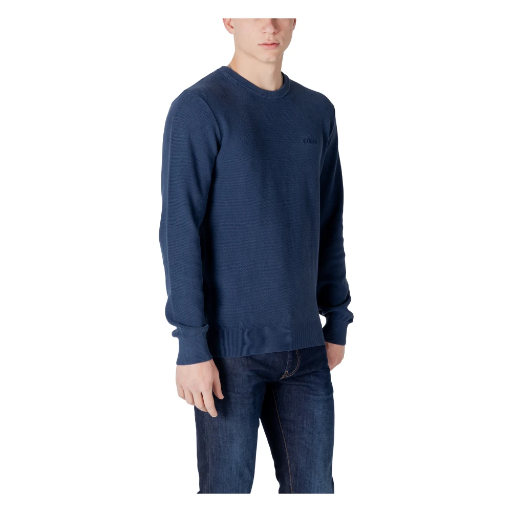 Guess Stijlvolle Heren Katoenen Sweatshirt Collectie Blue Heren
