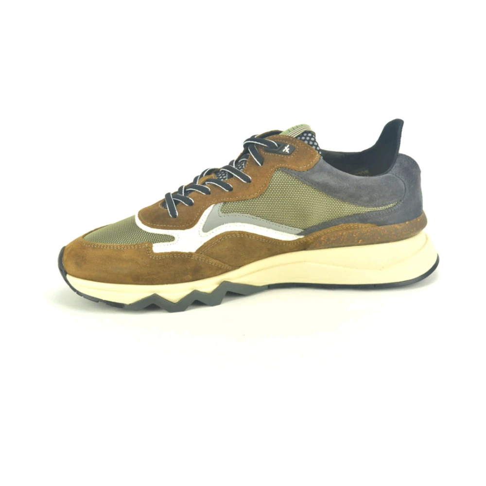 Floris van Bommel Taupe Combi Runner N. Schoenen Heren Schoenen Veelkleurig Multicolor