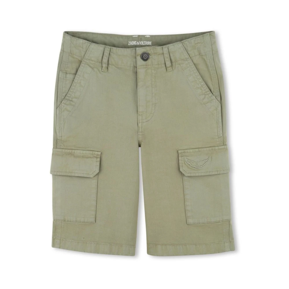 Zadig & Voltaire Boys Green Shorts, 12 Y, Cargo Shorts