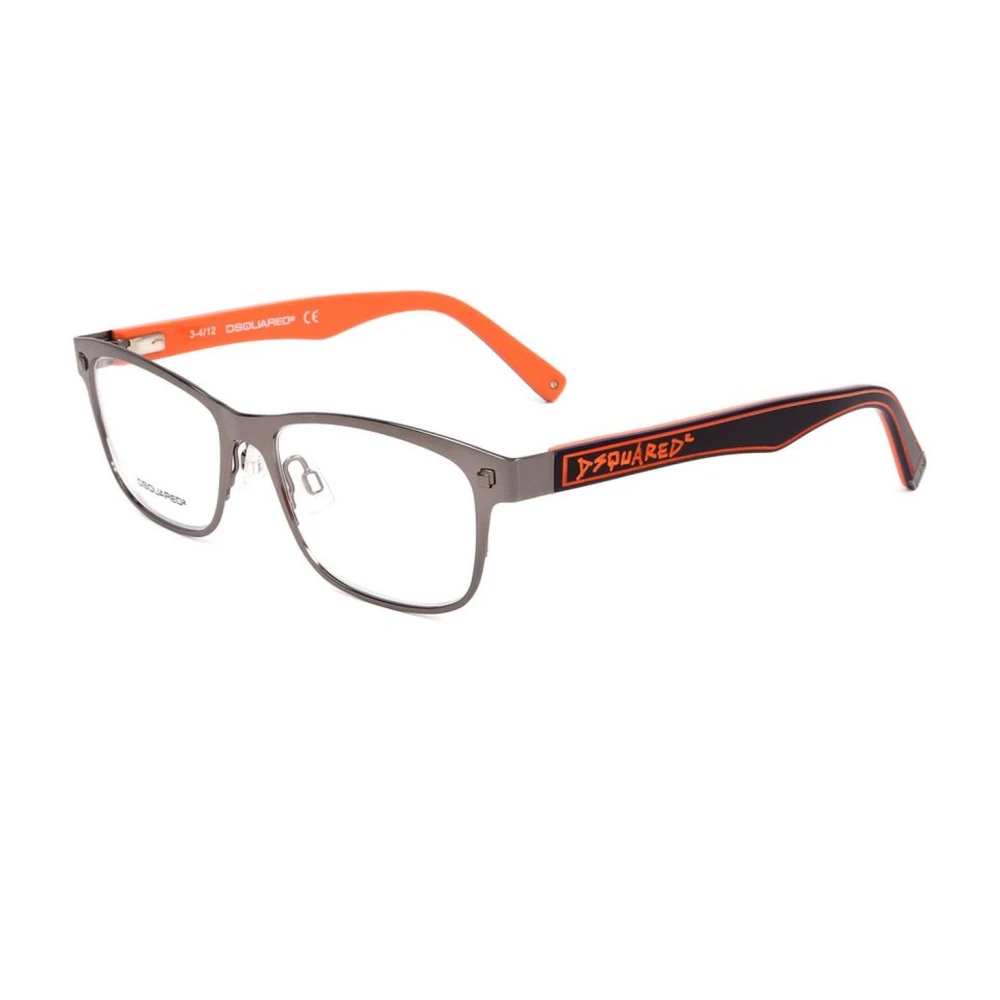 Dsquared2 Gunmetal Metalen en Plastic Monturen voor Mannen Gray Heren
