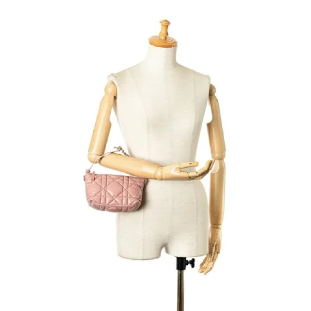Dior Vintage Pre-owned Leather clutches Pink Dames