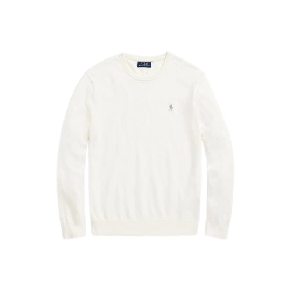 Polo Ralph Lauren Witte Cotton-Cashmere Crewneck Sweater White Heren