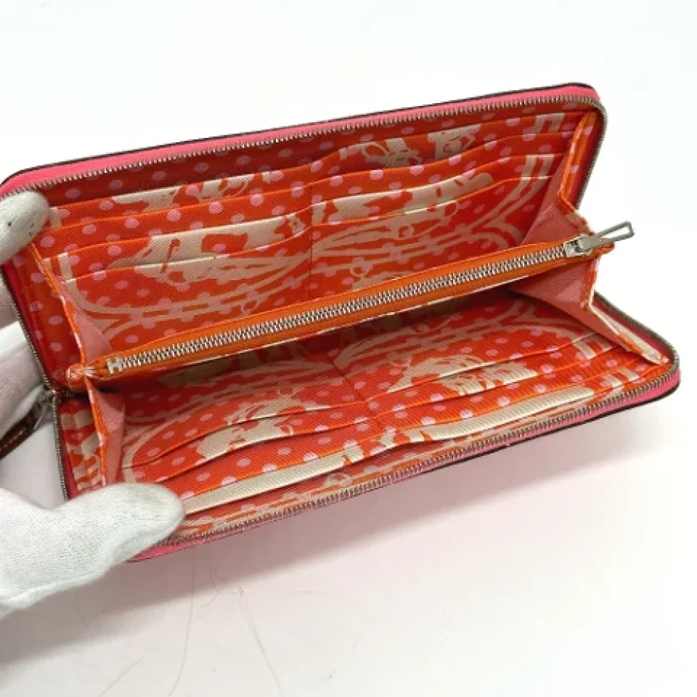 Hermès Vintage Pre-owned Leather wallets Pink Dames