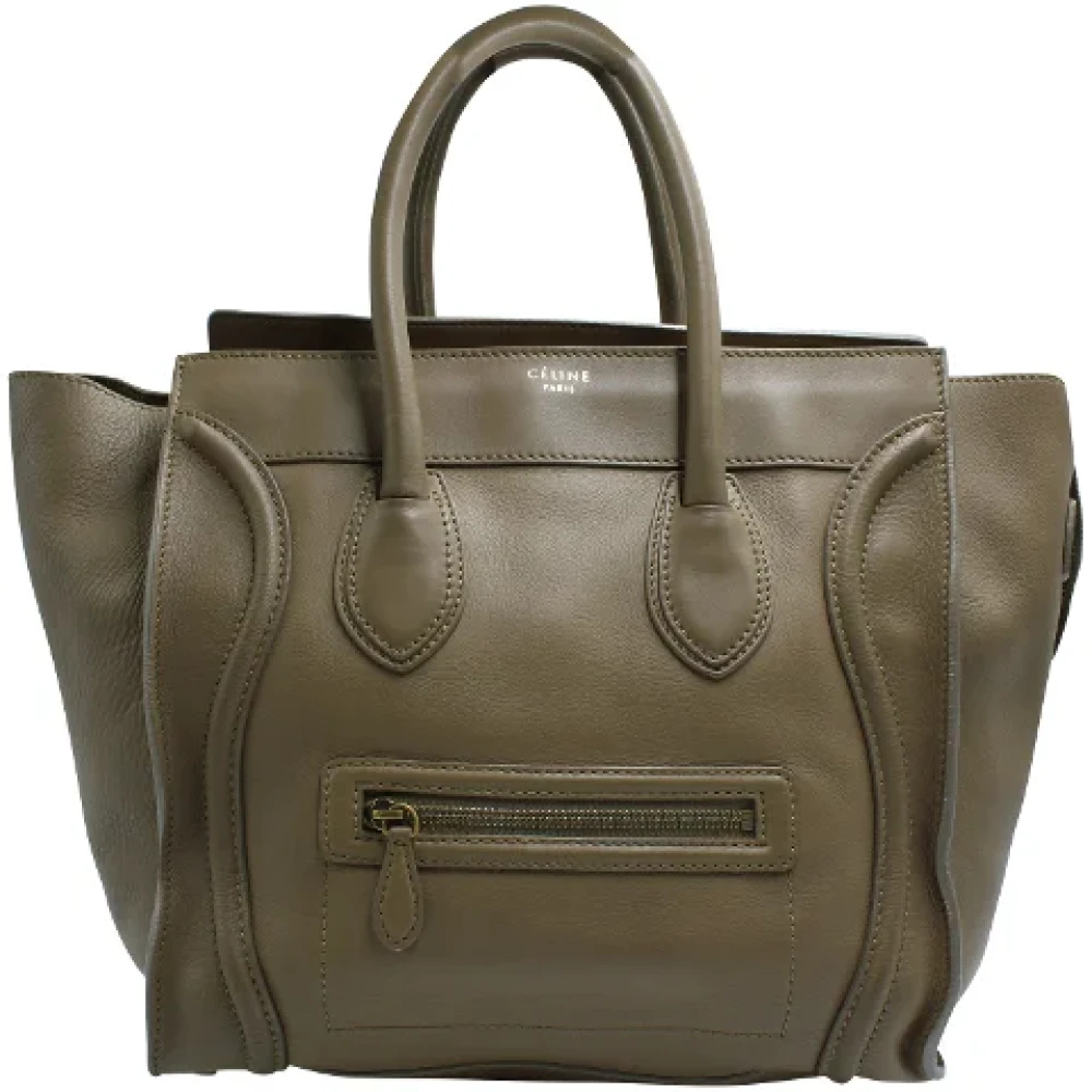 Celine Vintage Pre-owned Leather celine-bags Brown Dames