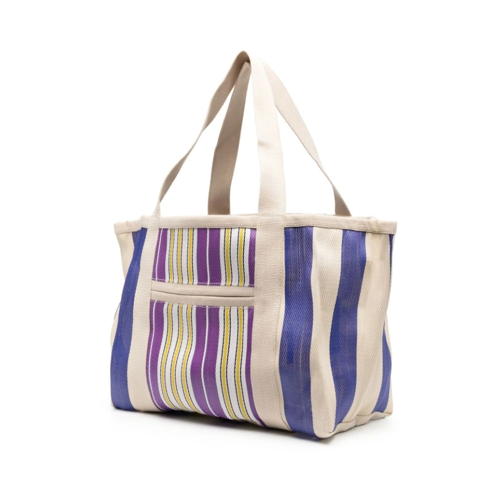 Isabel marant Gestreepte Canvas Tote Tas Multicolor Dames