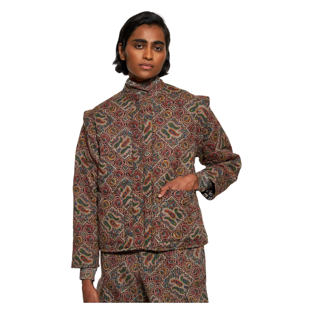 Antik batik Zina print gewatteerde jas Multicolor Dames