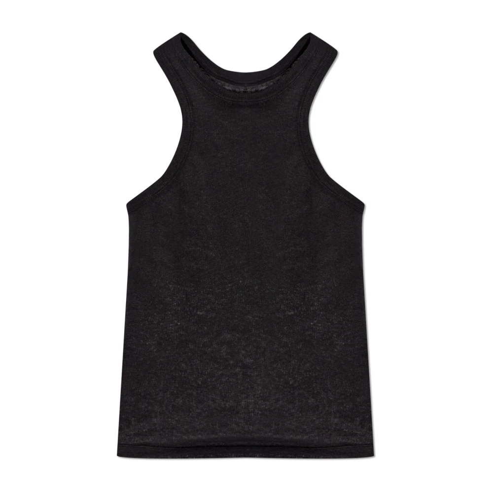Iro Black Sleeveless Tops, Female, M, Safrina Top