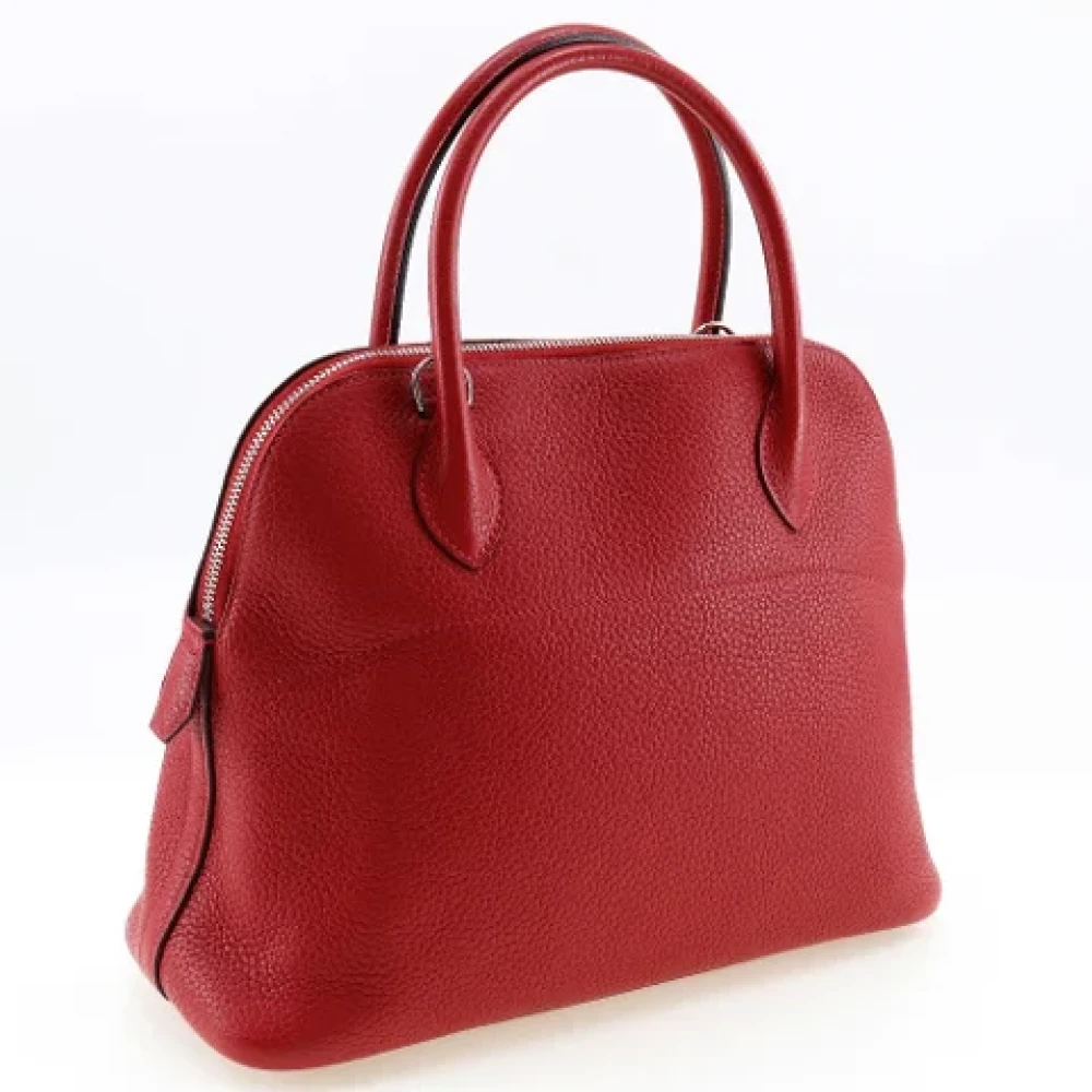 Hermès Vintage Pre-owned Leather handbags Red Dames