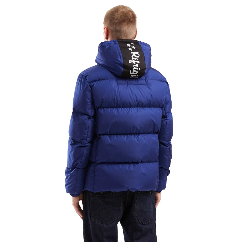RefrigiWear Blauwe Nylon Winterjas Blue Heren