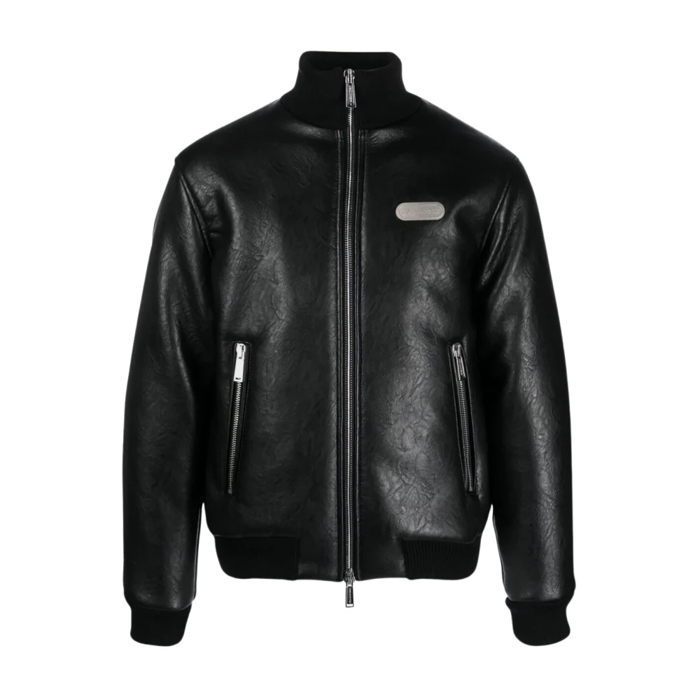 Jackets > Leather Jackets - - Dsquared2 - Modalova