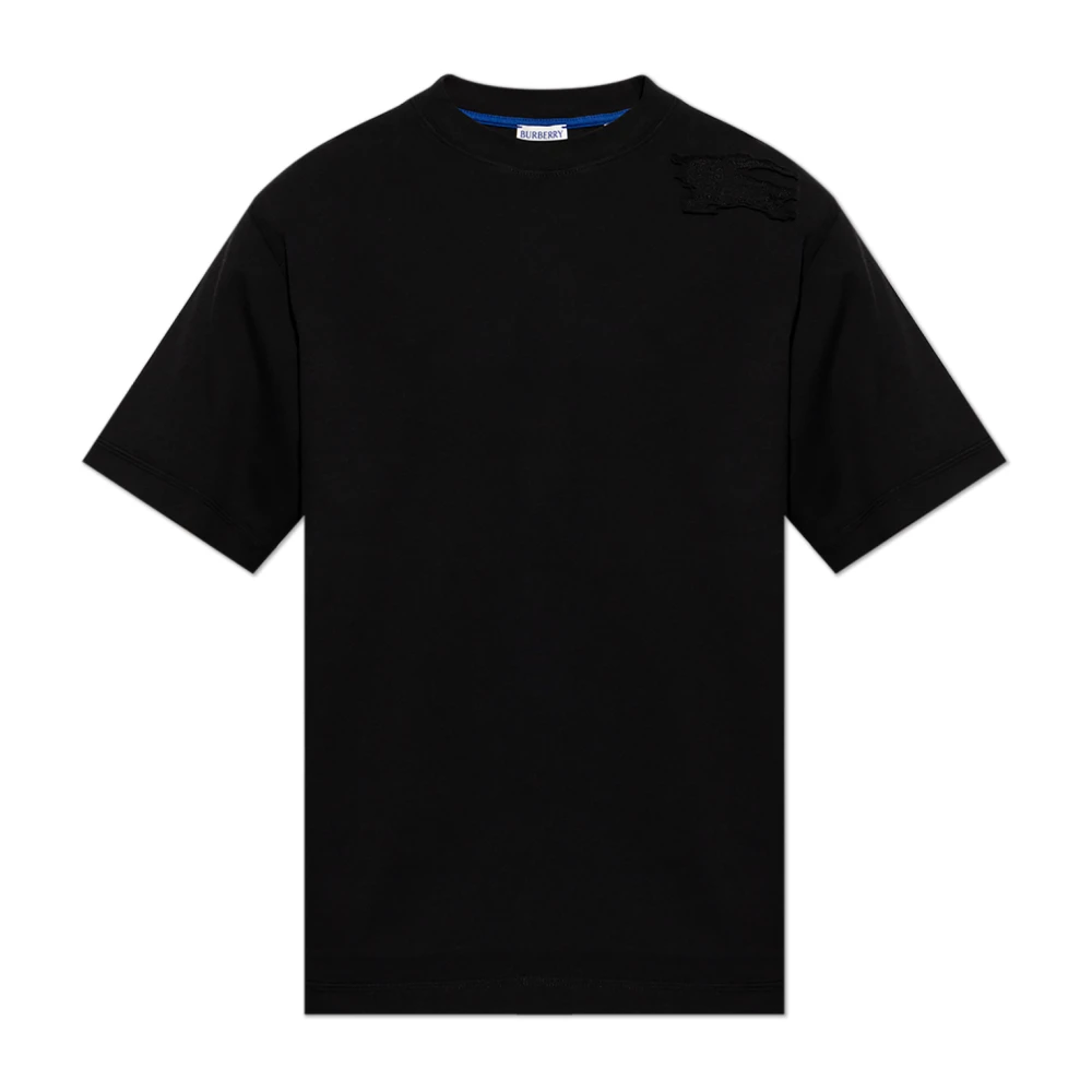 Burberry T-shirt met logo Black Heren