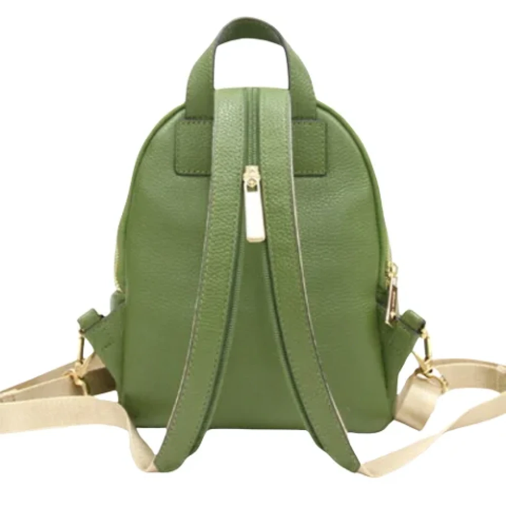 Michael Kors Pre-owned Leather backpacks Green Dames