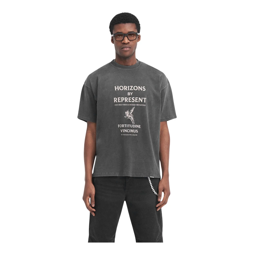 Represent Horizons Grafisch T-shirt Gray Heren