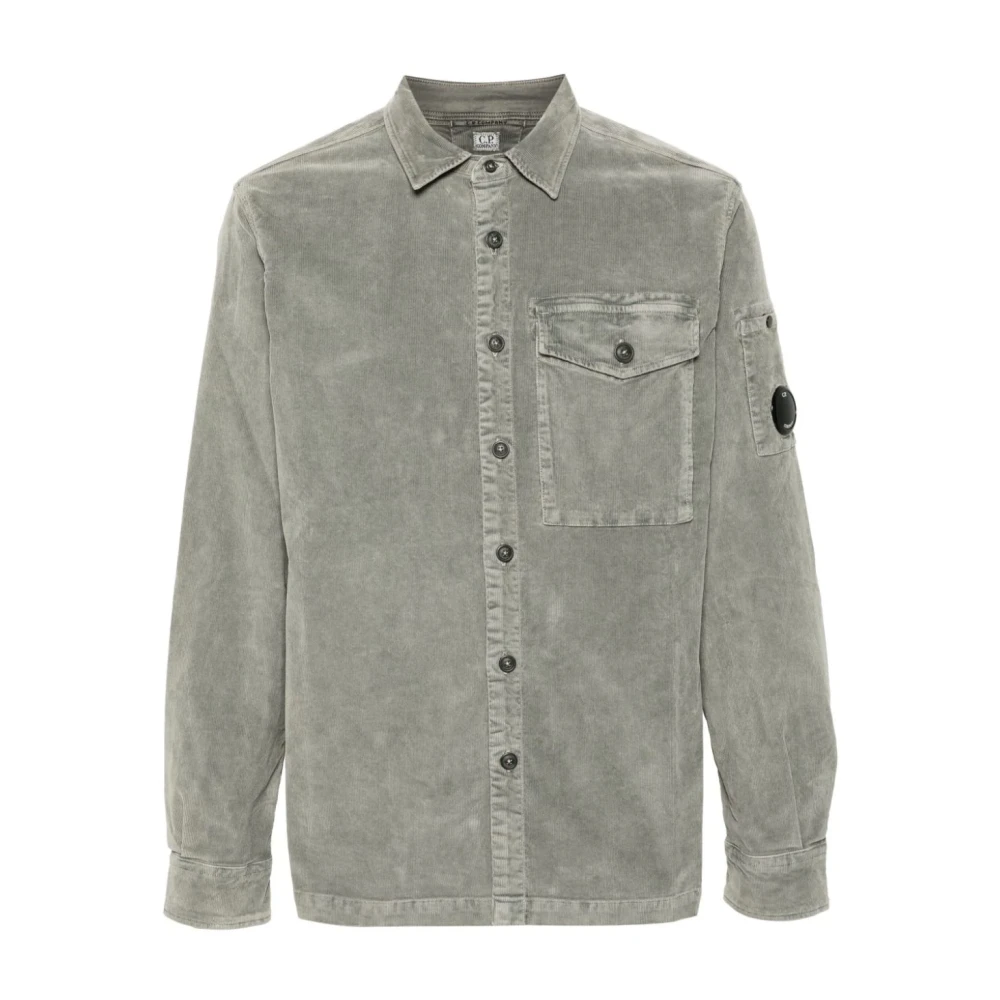 C.P. Company Groene Corduroy Lens Overhemd Green Heren
