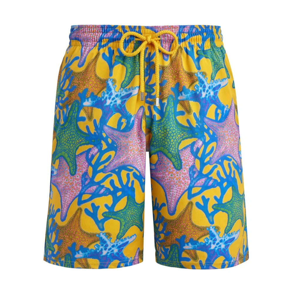 Vilebrequin Lange Glowed Stars Stretch Zwemshorts voor Heren Multicolor Heren