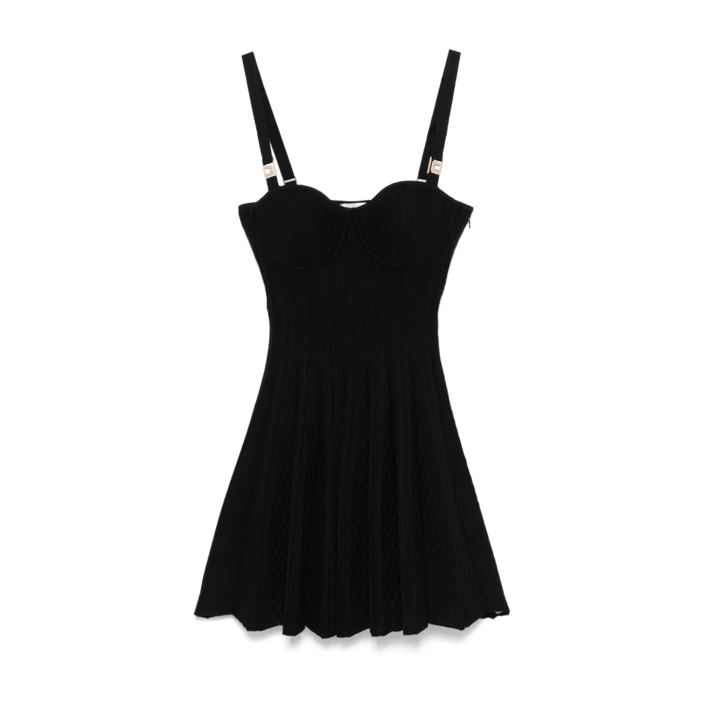 Elisabetta Franchi Zwarte Jurk Dameskleding Black Dames