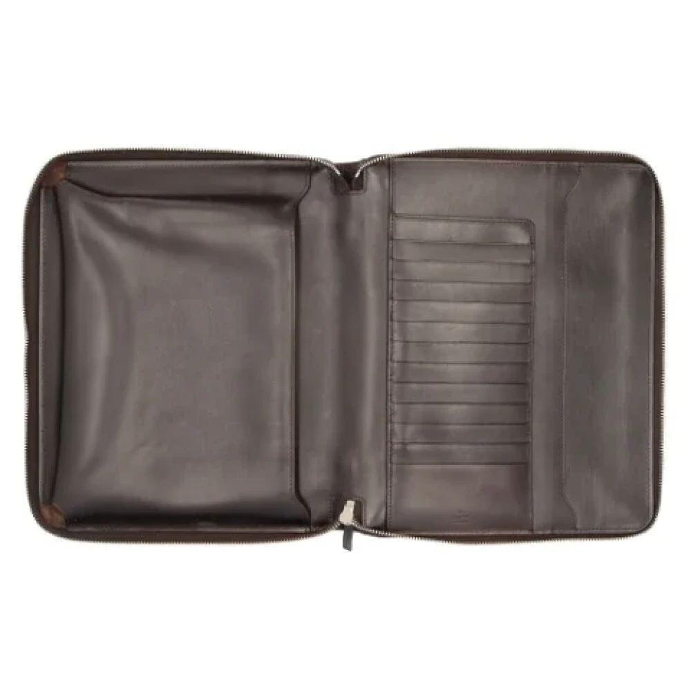 Gucci Vintage Pre-owned Leather gucci-bags Brown Heren