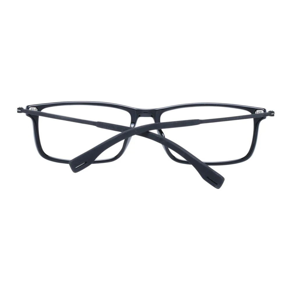 Hugo Boss Zwarte Plastic Rechthoekige Optische Brillen Black Heren
