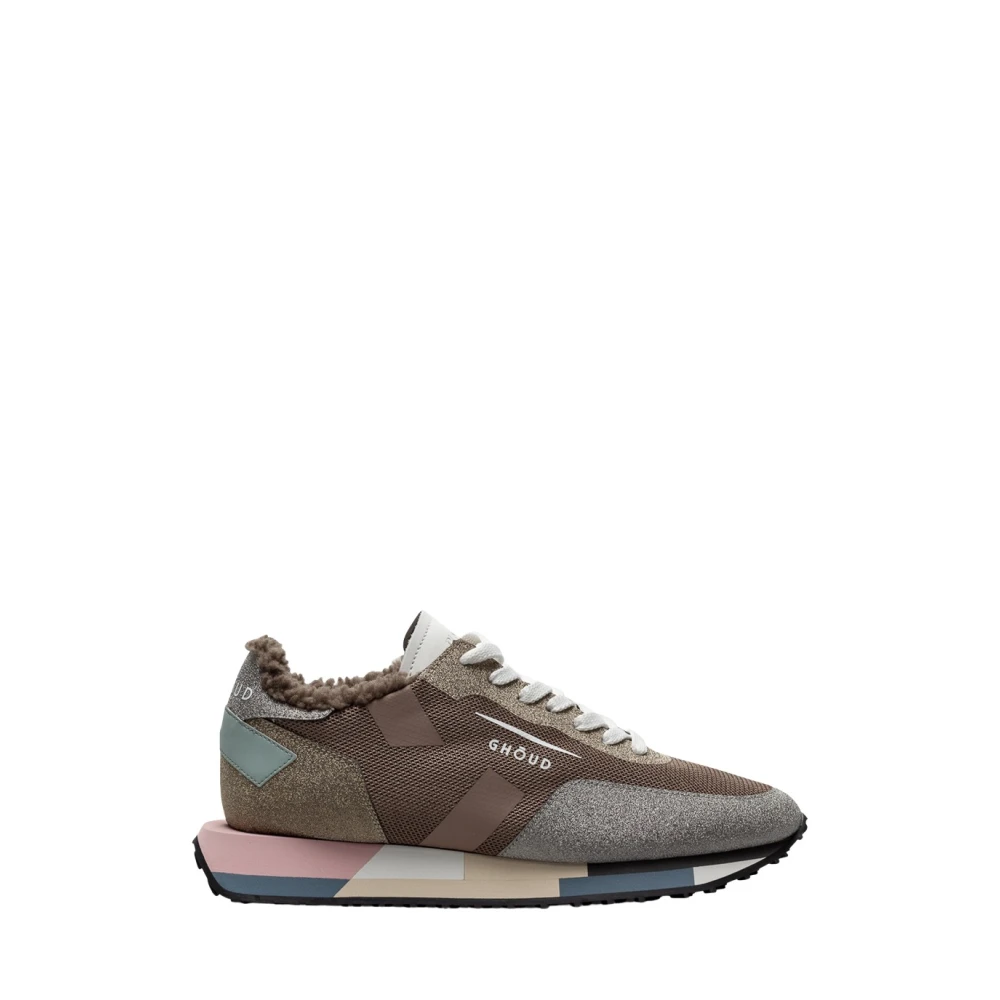 Ghoud Leren Sneakers Dames Schoenen Beige