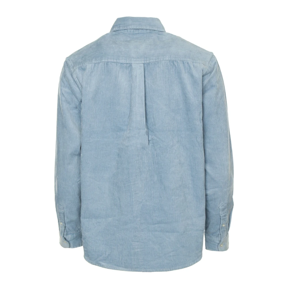 Carhartt WIP Ribfluwelen knoopshirt Blue Heren