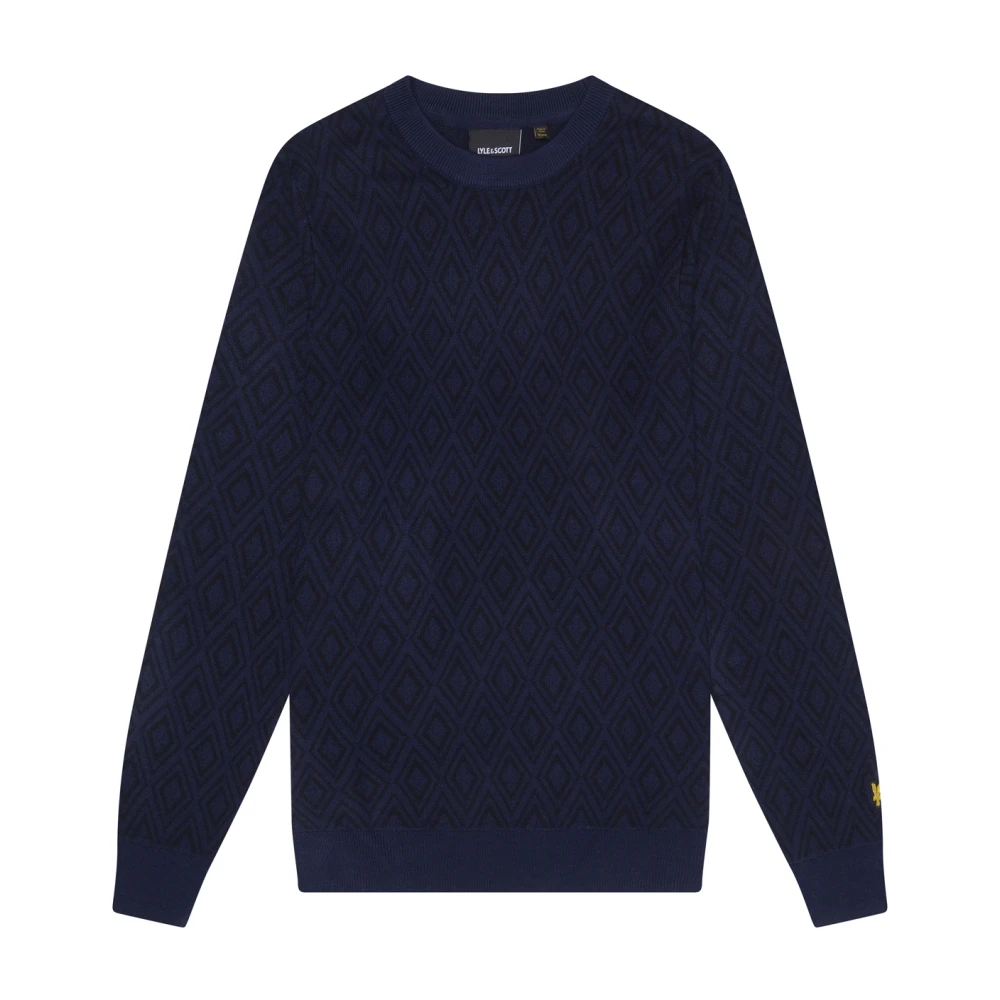 Lyle & Scott Gebreide Monogram Intarsia Trui Multicolor Heren