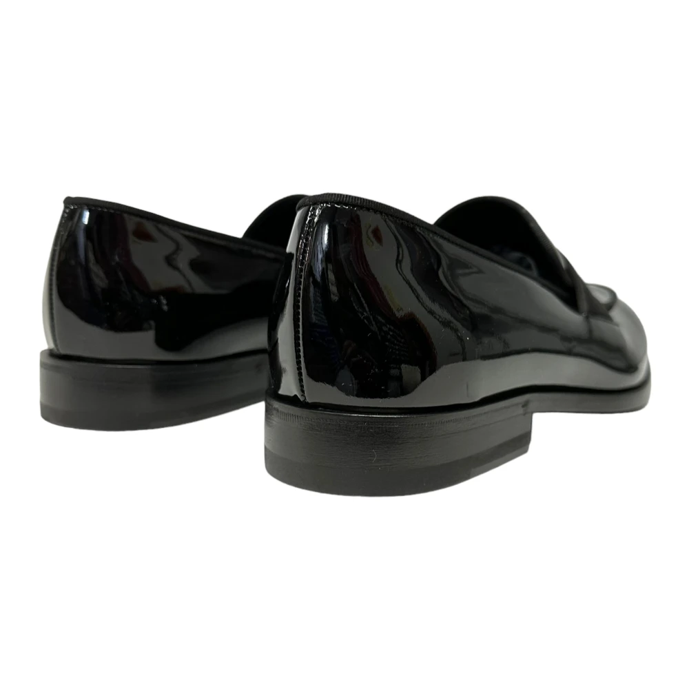 Fabi Formele metropool mocassin in zwart lakleer Black Heren