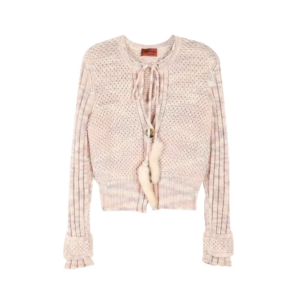 Missoni Pre-owned Wool tops Pink Dames