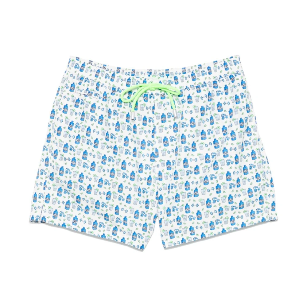 Mc2 Saint Barth Mannelijk Wit Badmode Heren, Xl, Drawstring Zwemkleding