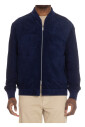 bomber-bleu-avec-bords-en-tricot