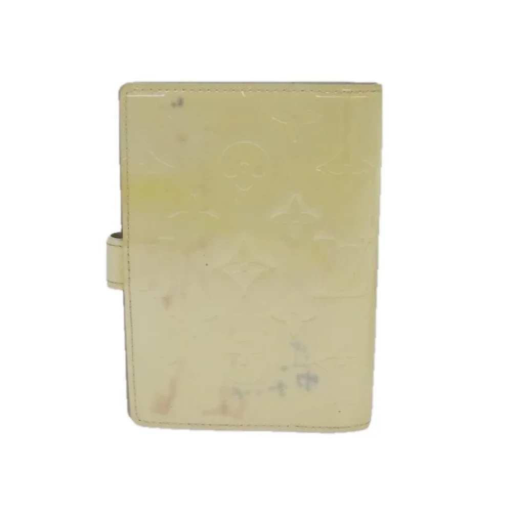 Louis Vuitton Vintage Pre-owned Leather home-office Beige Dames