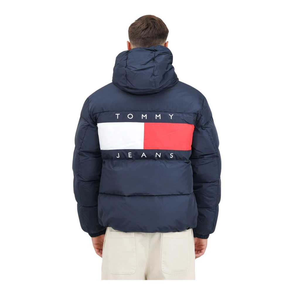 Tommy Jeans Stijlvolle Jassen Collectie Blue Heren