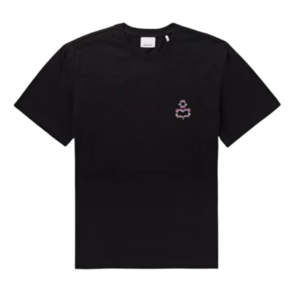 Isabel marant Zwarte Katoenen Tee Hugo Korte Mouw Black Heren