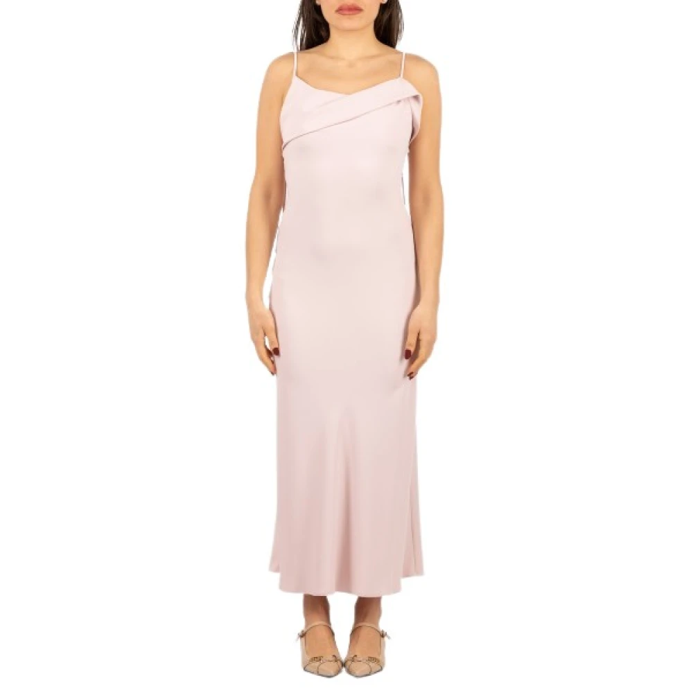Hanita Vrouw Roze Kleedjes Dames, S, Polyester, Abito Donna