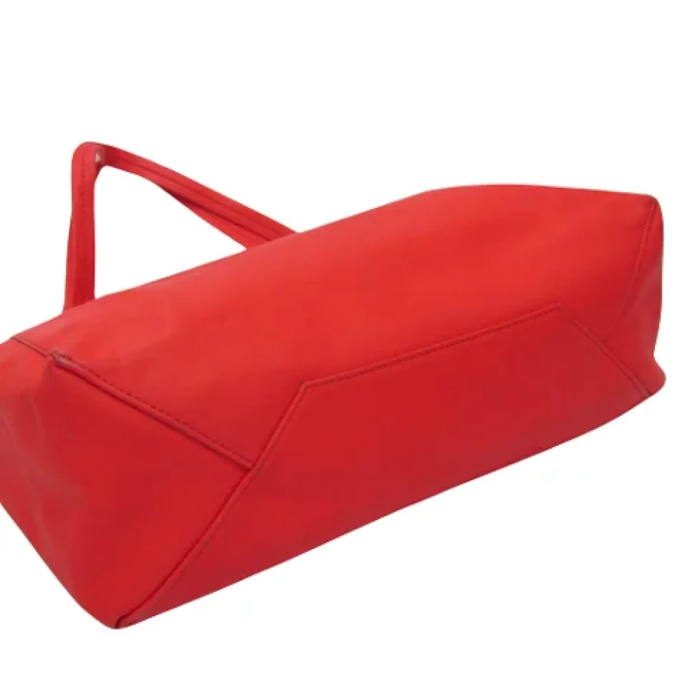 Celine Vintage Pre-owned Leather totes Red Dames