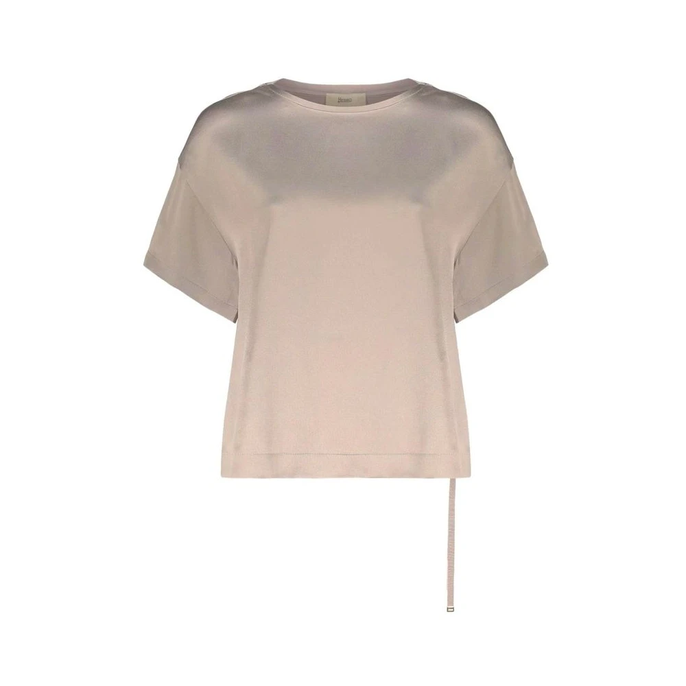 Herno Women's Beige Acetate Blouse