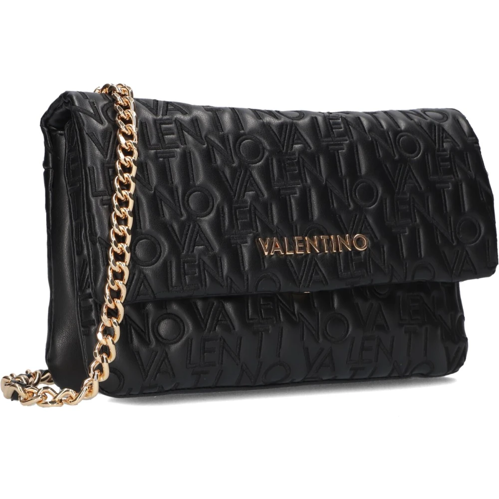Valentino by Mario Valentino Elegante Zwarte Flap Tas Black Dames