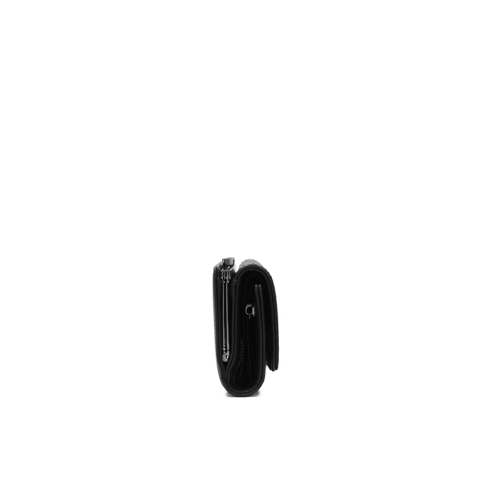 Kazar Elegante portemonnee in krokodillenpatroon Black Dames